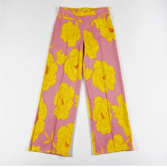 Zara Pants - Zara High waist stretch retro Y2K artsy mod Floral pants. Size S